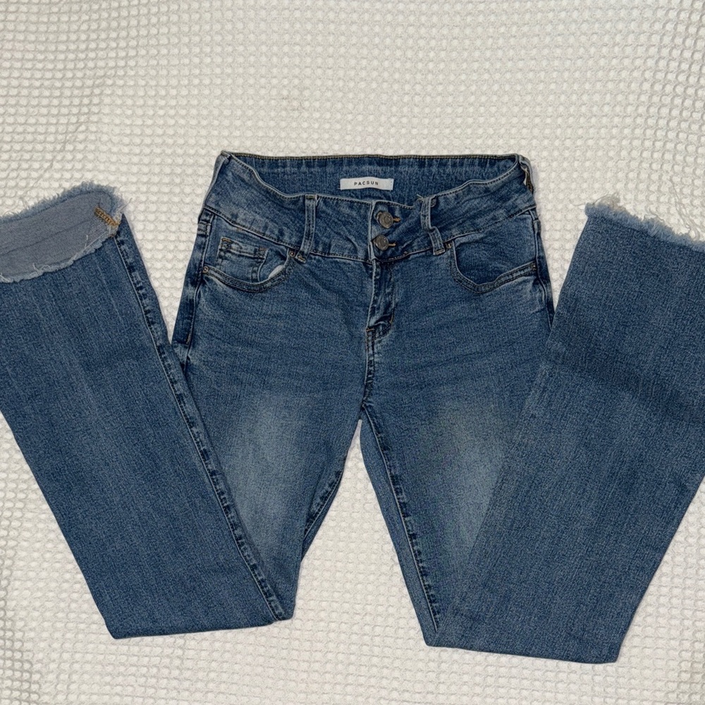 PacSun Blue Low Rise Boot Jeans 27 x 30 EUC